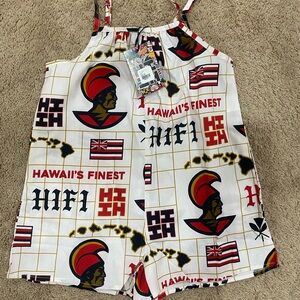 Koa Aloha Kelli White and Red Romper